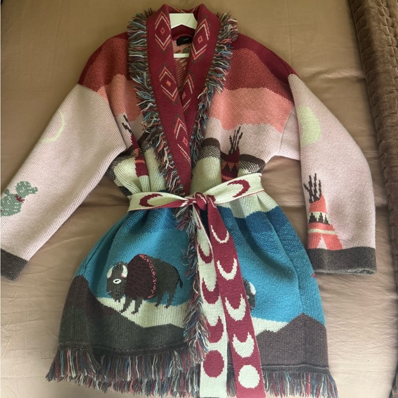 Alanui Sweaters - ALANUI COLLECTOR'S CASHMERE Colorful Patterned Women's Cardigan-